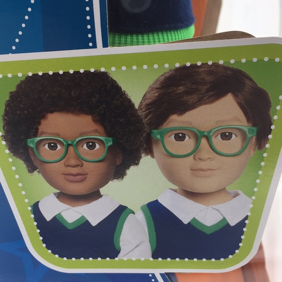 My Life as School Boy 18 Inch Fashion Doll Brown Eyes Green Glasses Brown Ha… - Picture 12 of 15